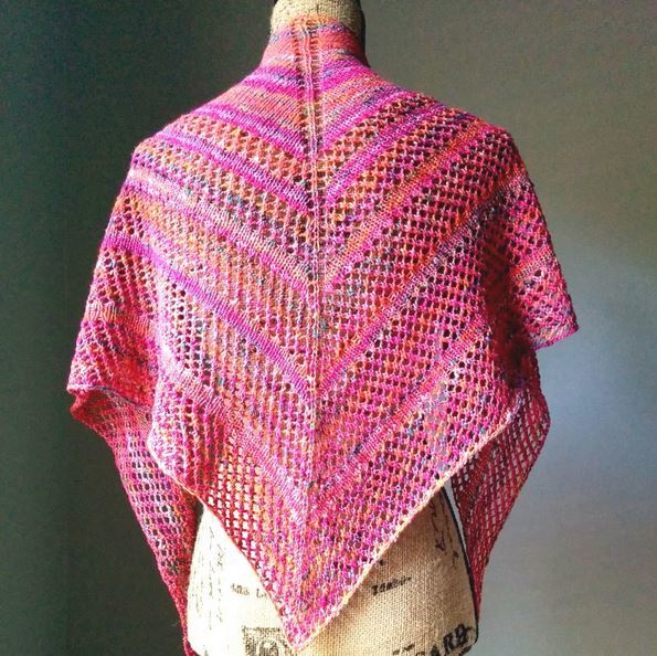 Hawaiian Sunset Lace Shawl