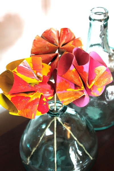 Toilet Paper Roll Blossoms