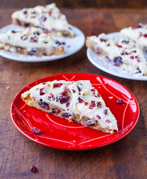 Homemade Cranberry Bliss Bars