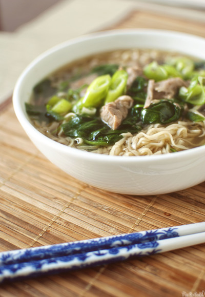 Pork and Ramen Noodle Soup | AllFreeSlowCookerRecipes.com