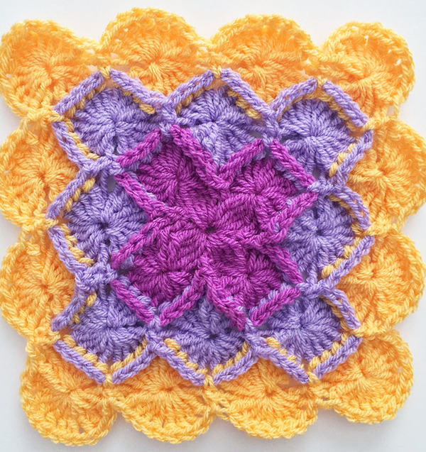 How to Crochet the Bavarian Square