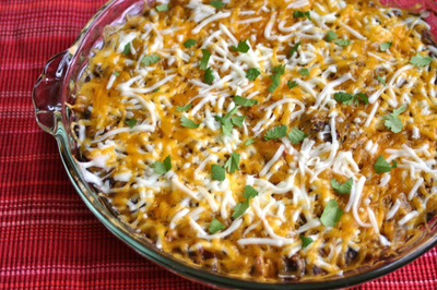 Warm Layered Mexican Dip