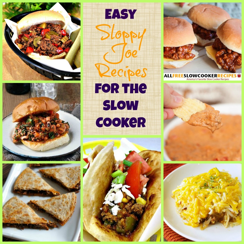 11 Easy Slow Cooker Sloppy Joes Recipes | AllFreeSlowCookerRecipes.com