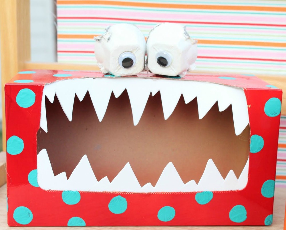 Valentine box cube valentines boxes school kids rubiks rubik rubie awesome card amazing diy cute crafts activity adorable peppermint plum Silly Monster Valentine Box | AllFreeHolidayCrafts.com