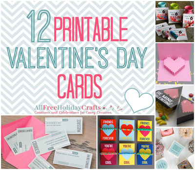 Printable Valentine's Day Cards | AllFreeHolidayCrafts.com