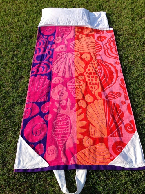 Fold Up Beach Towel Bag Free Sewing Pattern