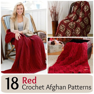 18 Red Crochet Afghan Patterns