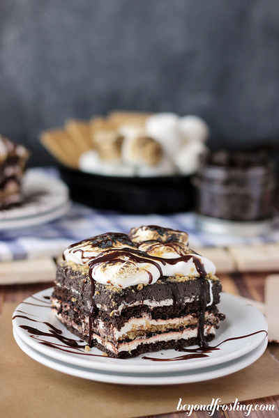 S'mores Chocolate Lasagna