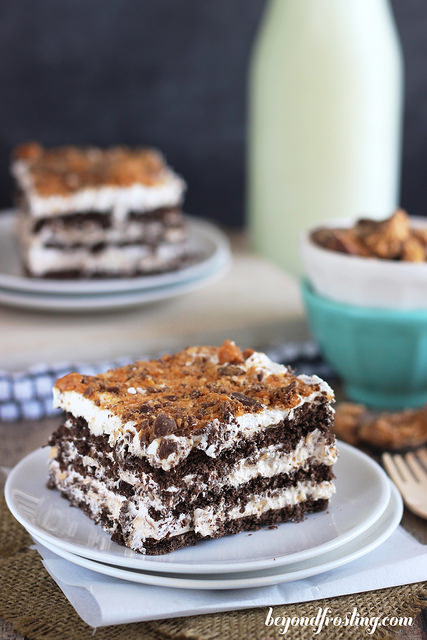 Butterfinger Icebox Cake