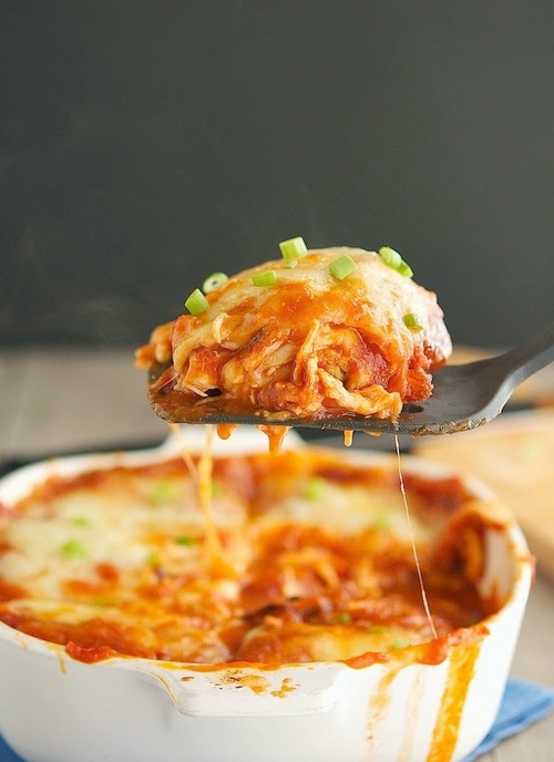 Extra-Cheesy Chicken Enchilada Casserole