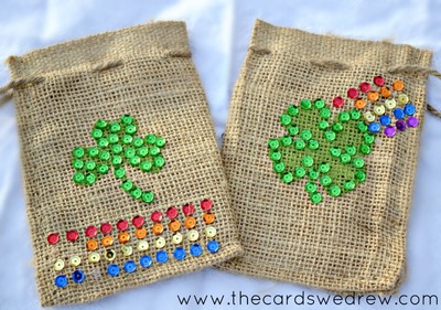 Sparkly St. Patrick's Day Treat Bags