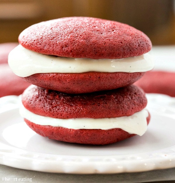 Oh So Delicious Red Velvet Sandwich Cookies | TheBestDessertRecipes.com