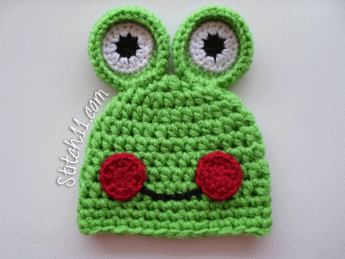 Smiling Newborn Frog Hat AllFreeCrochet Com
