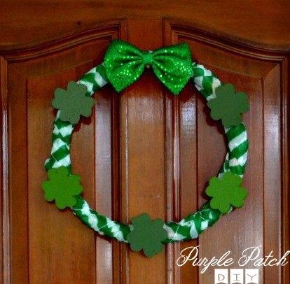 Dollar Store St Patricks Day Wreath