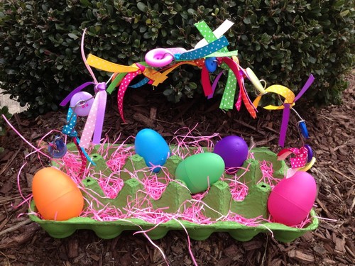 Recycled Egg Carton Easter Egg Basket