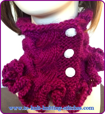 Marsala Ruffled Cowl