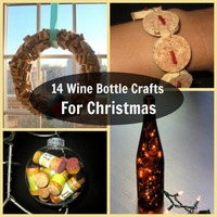 14 Wine Bottle Crafts for Christmas