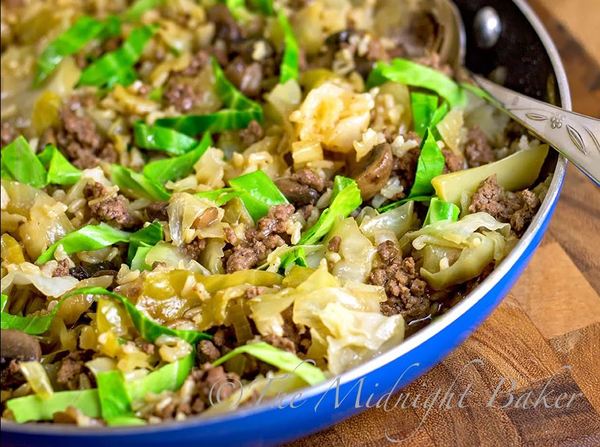 Simple Skillet Cabbage Roll Casserole