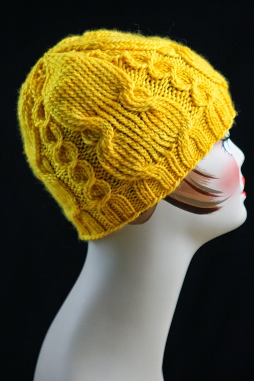 Twisted Cable Knit Hat