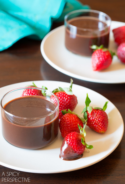 2-Ingredient Chocolate Fondue