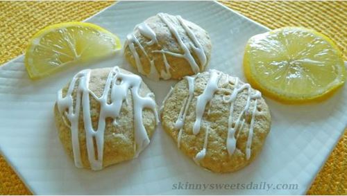 Low-Fat Lemon Glazed Cookies