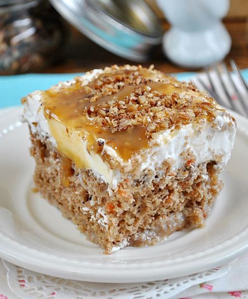 Carrot Cake Poke Cake