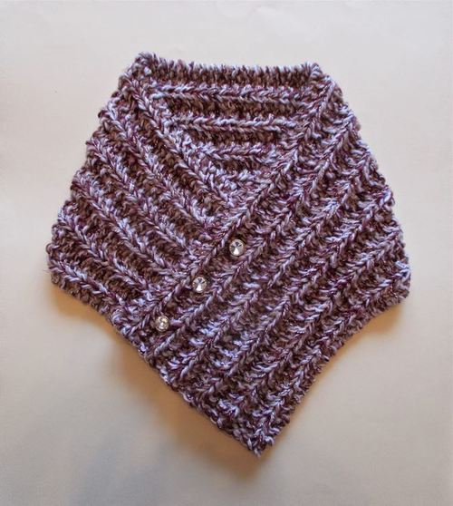 Tweedy Knit Neck Warmer