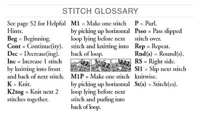 Bernat Stitch Glossary Bernat Stitch Glossary