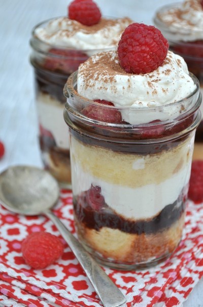 Easy Chocolate Raspberry Tiramisu