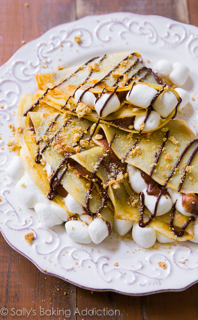 S'mores Nutella Crepes