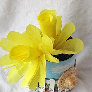 Easy Coffee Filter Daffodils