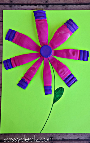 Vibrant Water Bottle Flower Crafts