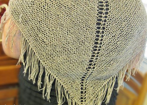 Rustic Open Weave Shawl