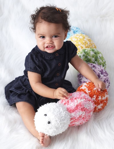 Crochet Baby Dollhouse Doll Christening Gown with Bonnet Handmade Pretty 