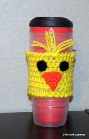 Easter Chick Coffee Cozy