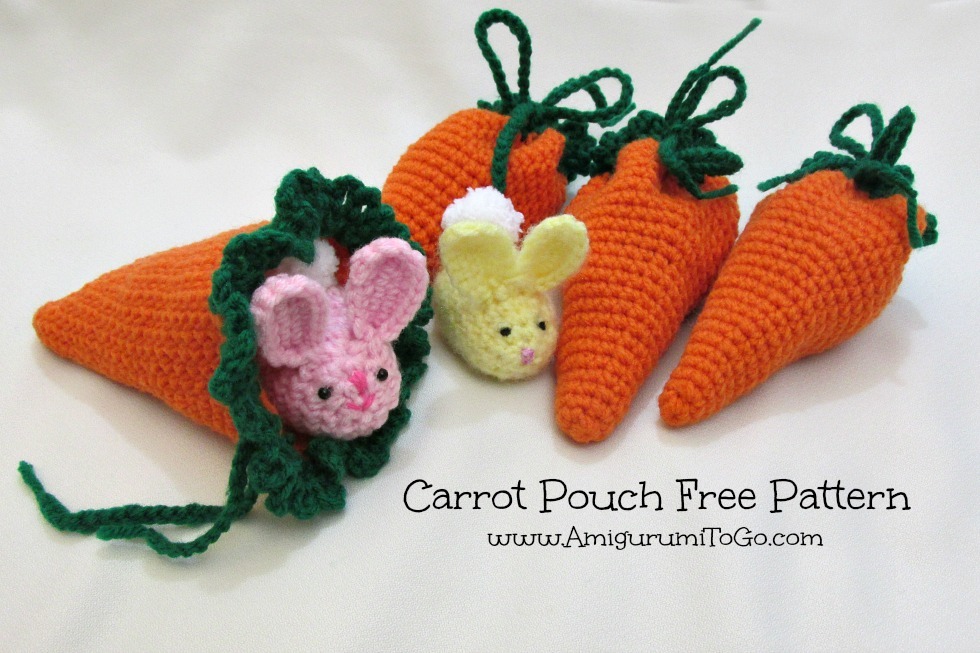 Digital Pattern Crochet Easter Carrot Bucket Bag Crochet 