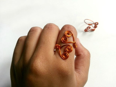 Heart Wire Work Rings Tutorials Free Wire Jewelry Making Instructions | AllFreeJewelryMaking.com
