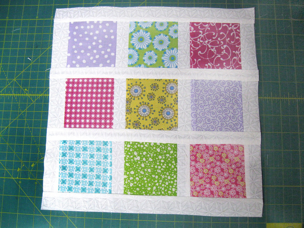 Brady Bunch Inspired Nine Patch Block | FaveQuilts.com