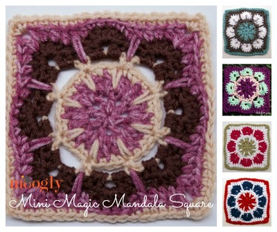 Mini Magic Mandala Crochet Granny Square