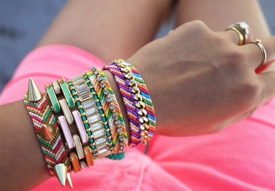 DIY Embellished Friendship Bracelets