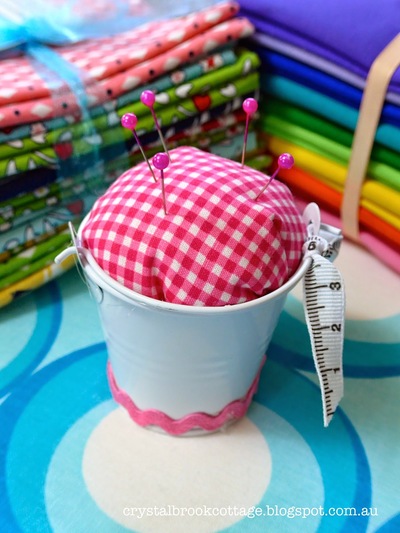 Bucket of Pins Cushion