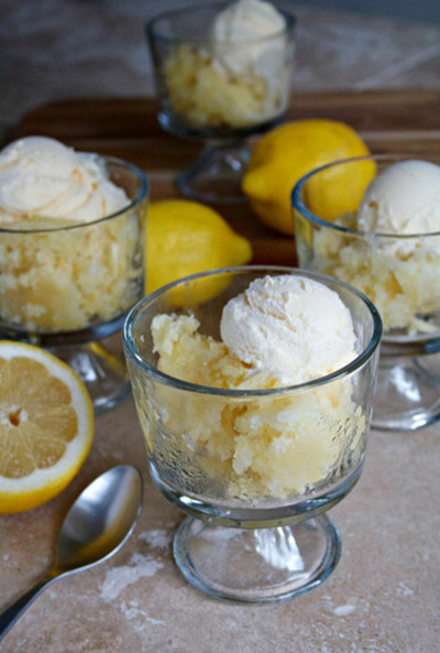 Lazy Lemon Spoon Cake