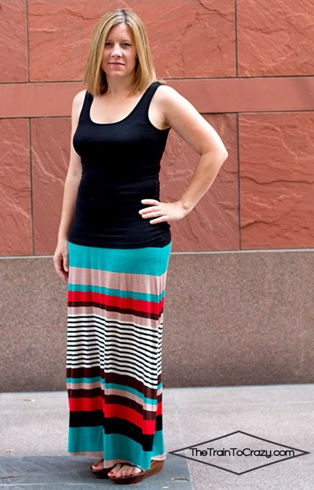 Easiest DIY Maxi Skirt