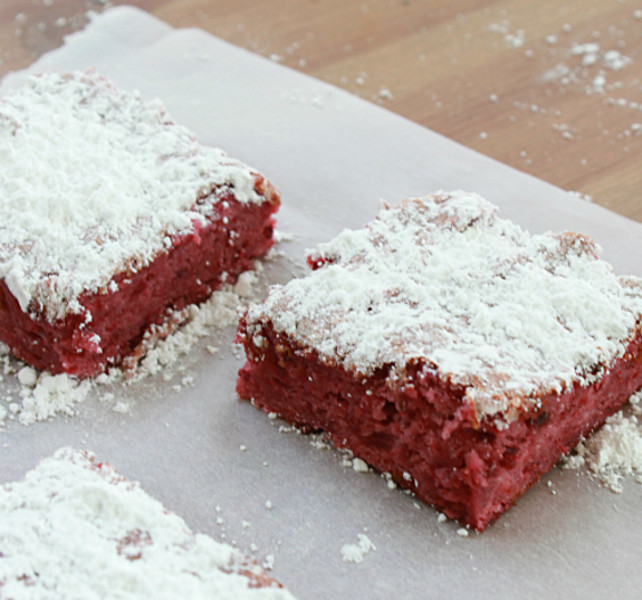 3-Ingredient Raspberry Angel Food Cake Bars