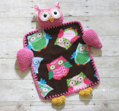 Owl Lovey Crochet Blanket