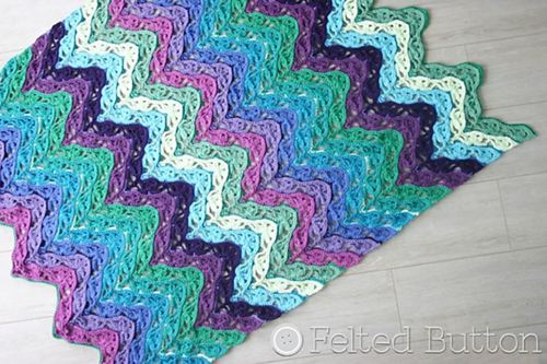 Dancing Waters Crochet Blanket