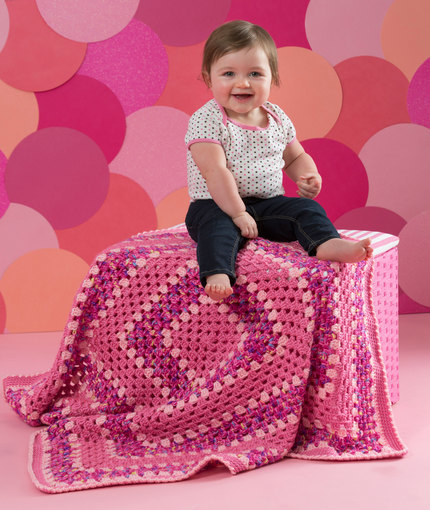 Strawberry Pink Crochet Blanket