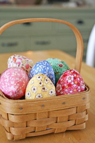 Fabric Covered Eggs Tutorial