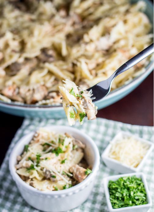 Cheesy Slow Cooker Chicken and Noodles