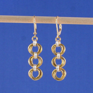 Tri-Mobius Chainmaille Earrings